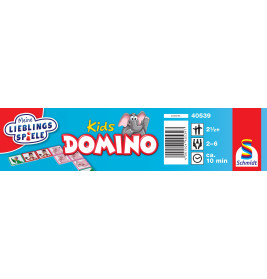 Schmidt Spiele Domino Kids – Tiermotive für Kinder | Ab 3 Jahren