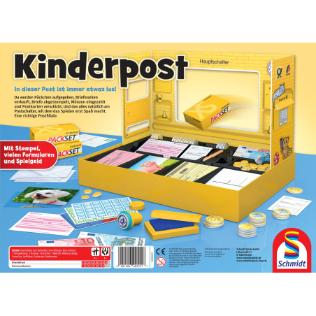 Schmidt Spiele Kinderpost – Authentisches Postamt Rollenspiel für Kinder