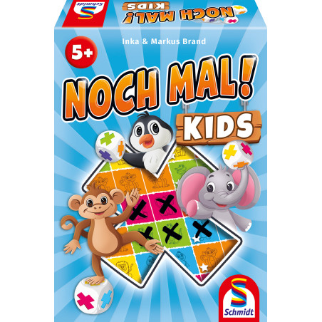 Schmidt Spiele Noch mal! Kids Würfelspiel ab 5 Jahre | Zoo Abenteuer