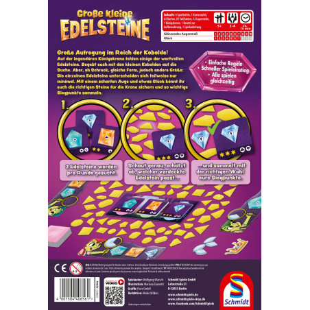 Schmidt Spiele 'Große kleine Edelsteine' | Mustererkennung & Gedächtnis | Ab 6 Jahren