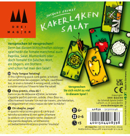 Drei Magier Kakerlakensalat Reaktionsspiel – Schnell & Turbulentes Kartenspiel für 2-6 Spieler ab 6 Jahren