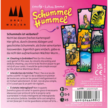 Schmidt Spiele Schummel Hummel Kartenspiel – Frech, lustig & erlaubt zu schummeln (Ab 7 Jahre)