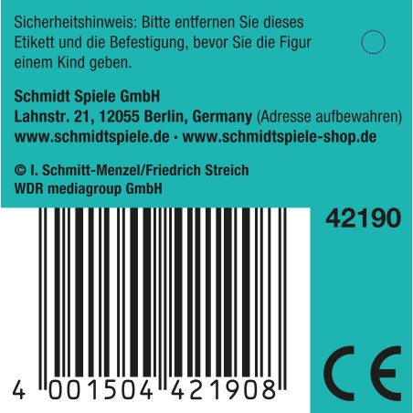 Schmidt Spiele Die Maus Plüsch Ente 25 cm - Kuscheltier für Kinder