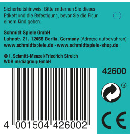 Schmidt Spiele Die Maus Ente Plüschfigur 12 cm – Beliebte Quietsch-Ente zum Knuddeln