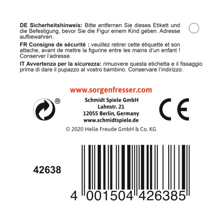 Sorgenfresser Pit Edition Ahoi 21cm – Schmidt Spiele Plüschtier