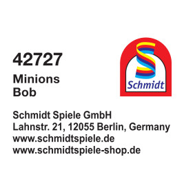 Schmidt Spiele Minions Plüschfigur Bob 24 cm – Original Illumination Kuscheltier für Fans