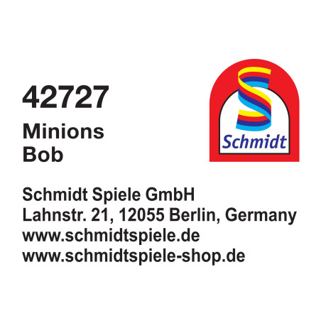 Schmidt Spiele Minions Plüschfigur Bob 24 cm – Original Illumination Kuscheltier für Fans