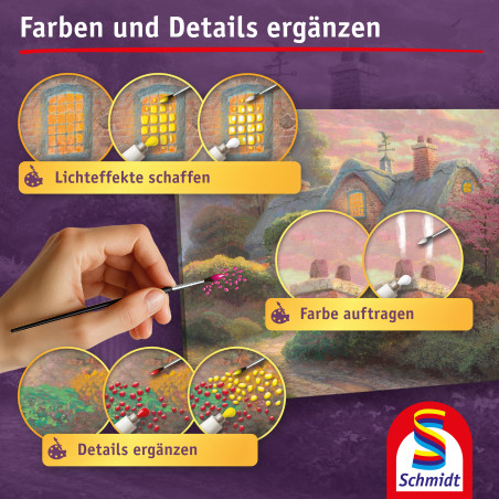 Selecta My ArtNoble Malset T. Kinkade Rosebud Cottage – Kreativität & Entspannung