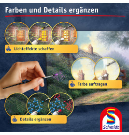 Selecta My ArtNoble Malset T. Kinkade Moonlight Cottage – Traumhaftes Kunstwerk selbst gestalten