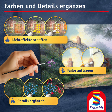 Selecta My ArtNoble Malset T. Kinkade Moonlight Cottage – Traumhaftes Kunstwerk selbst gestalten
