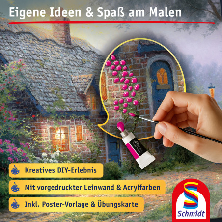 Selecta My ArtNoble Malset T. Kinkade Moonlight Cottage – Traumhaftes Kunstwerk selbst gestalten