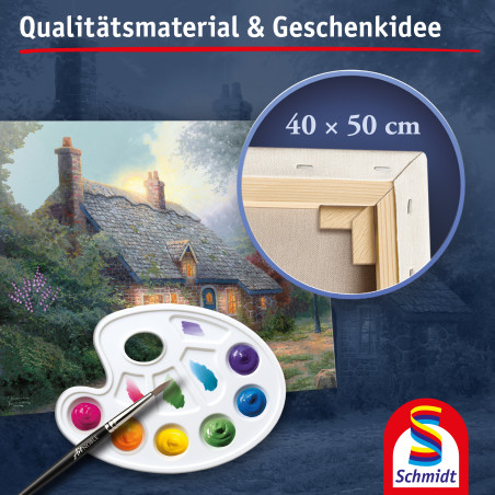 Selecta My ArtNoble Malset T. Kinkade Moonlight Cottage – Traumhaftes Kunstwerk selbst gestalten