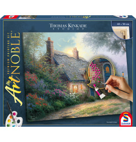 Selecta My ArtNoble Malset T. Kinkade Moonlight Cottage – Traumhaftes Kunstwerk selbst gestalten