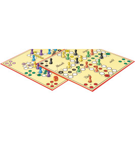 Mensch ärgere dich nicht Jubiläums-Ausgabe | Schmidt Spiele | Holzsteine