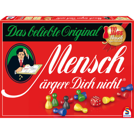 Mensch ärgere dich nicht Jubiläums-Ausgabe | Schmidt Spiele | Holzsteine