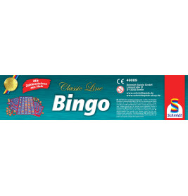 Schmidt Spiele Classic Line Bingo – Gesellschaftsspiel mit Holzchips