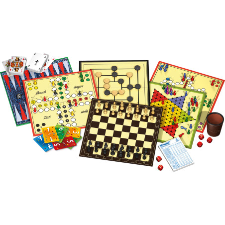 Schmidt Spiele Große Spielesammlung | Über 100 Spiele Klassiker | Familienspiele ab 6 Jahre