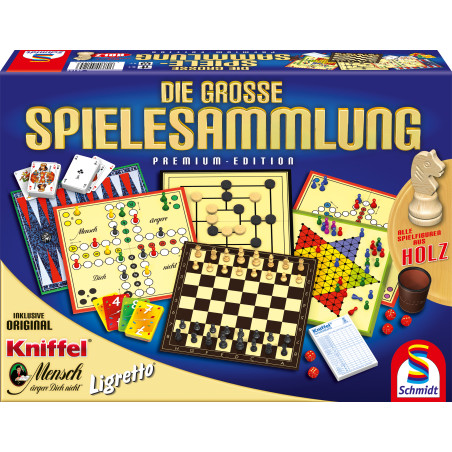 Schmidt Spiele Große Spielesammlung | Über 100 Spiele Klassiker | Familienspiele ab 6 Jahre
