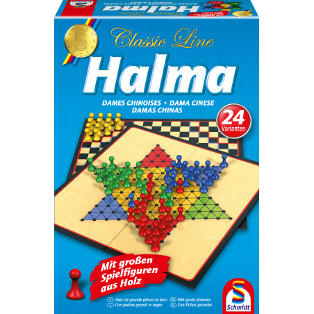 Schmidt Spiele Halma Classic Line – Strategie Brettspiel für 2-6 Spieler