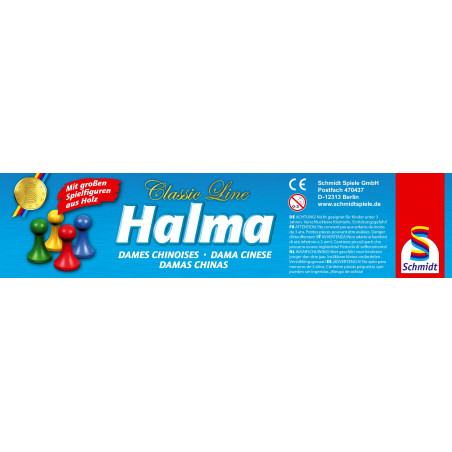 Schmidt Spiele Halma Classic Line – Strategie Brettspiel für 2-6 Spieler
