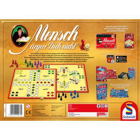 Mensch ärgere Dich nicht Gold Edition | Brettspiel Klassiker für 2-4 Spieler ab 6 Jahren