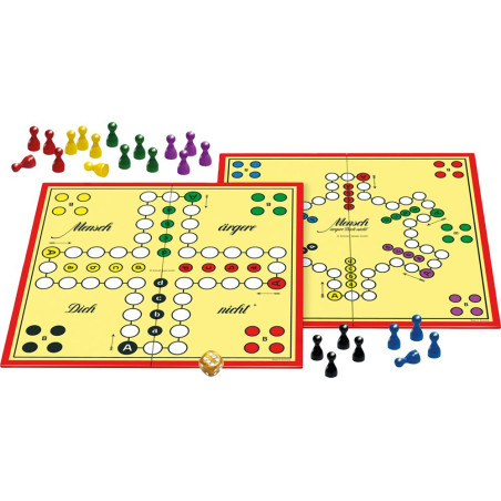 Mensch ärgere Dich nicht Gold Edition | Brettspiel Klassiker für 2-4 Spieler ab 6 Jahren