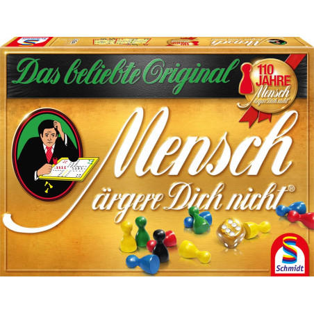 Mensch ärgere Dich nicht Gold Edition | Brettspiel Klassiker für 2-4 Spieler ab 6 Jahren