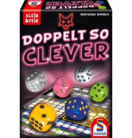 Schmidt Spiele Doppelt so clever – Würfelspiel für 1-4 Spieler ab 8 Jahren