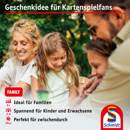 Schmidt Spiele HILO Kartenspiel – schnelles Kartenspiel für 2-6 Spieler ab 8 Jahren