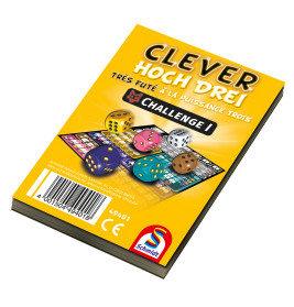 Schmidt Spiele 49401 Clever hoch Drei, Challenge Block