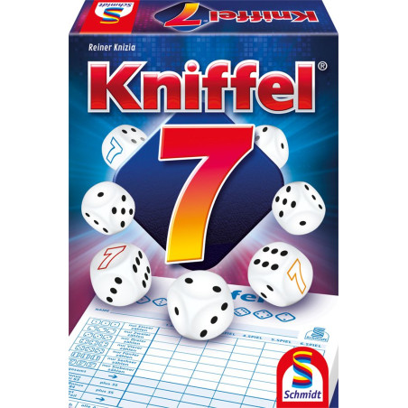 Kniffel 7 Würfelspiel von Schmidt Spiele – Mit 7 Würfeln für mehr Spielspaß