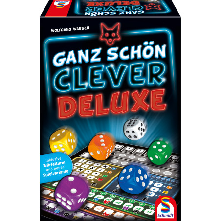 Ganz schön clever Deluxe – Schmidt Spiele Roll & Write Würfelspiel für 1-4 Spieler ab 8 Jahren