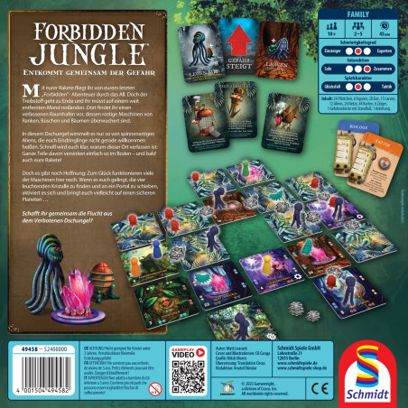 Forbidden Jungle Kooperations Brettspiel ab 10 Jahren – Schmidt Spiele