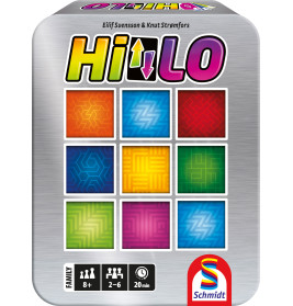 Selecta HiLo® Metalbox – Kurzweiliges Würfelspiel für Jung & Alt | 2-4 Spieler | 4001504494599