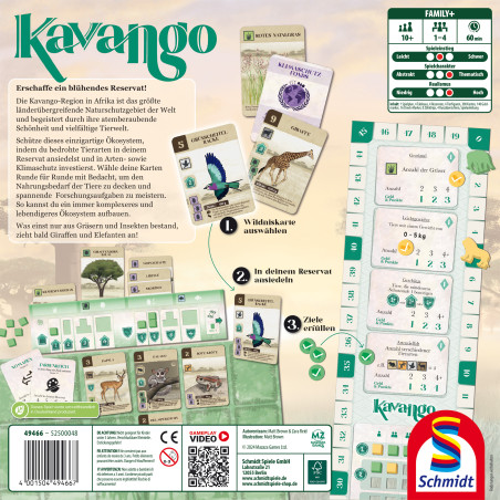 Selecta Kavango – Strategisches Legespiel für 2-4 Spieler ab 8 Jahren | Stammesgebiete erweitern