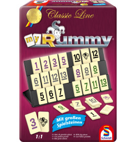 Selecta MyRummy® Classic Line – Kartenspiel in Metalldose | 2-4 Spieler | 4001504494742