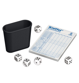 Schmidt Spiele Kniffel Mitbringspiel in der Metalldose – Würfelspiel für 2-8 Spieler ab 8 Jahren