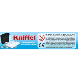 Schmidt Spiele Kniffel Mitbringspiel in der Metalldose – Würfelspiel für 2-8 Spieler ab 8 Jahren