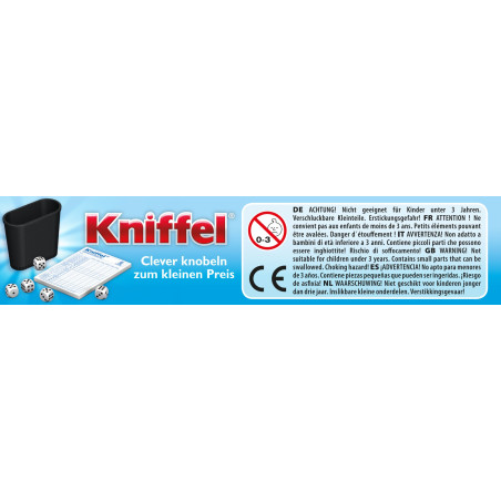 Schmidt Spiele Kniffel Mitbringspiel in der Metalldose – Würfelspiel für 2-8 Spieler ab 8 Jahren