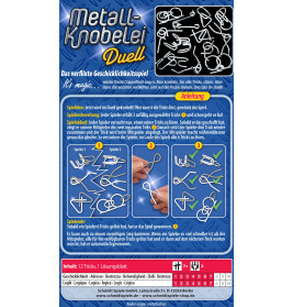 Schmidt Spiele Metall-Knobelei Mitbringspiel | 12 Rätsel in Metalldose | Für unterwegs