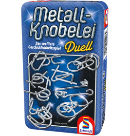 Schmidt Spiele Metall-Knobelei Mitbringspiel | 12 Rätsel in Metalldose | Für unterwegs