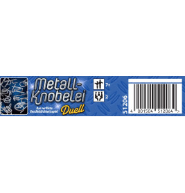 Schmidt Spiele Metall-Knobelei Mitbringspiel | 12 Rätsel in Metalldose | Für unterwegs