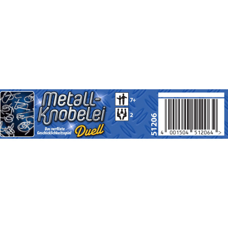 Schmidt Spiele Metall-Knobelei Mitbringspiel | 12 Rätsel in Metalldose | Für unterwegs
