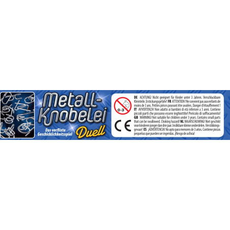 Schmidt Spiele Metall-Knobelei Mitbringspiel | 12 Rätsel in Metalldose | Für unterwegs