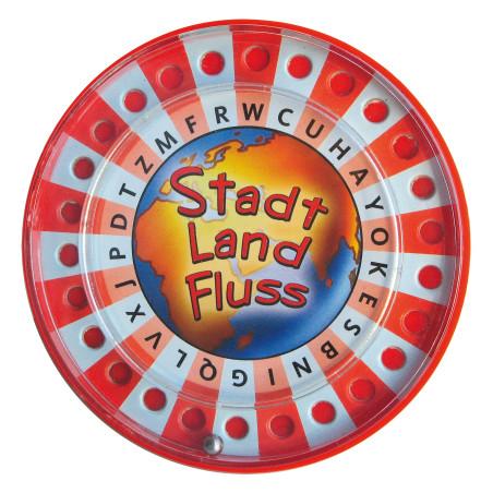 Schmidt Spiele Stadt, Land, Fluss Mitbringspiel | Mit Buchstaben-Roulette | Metalldose