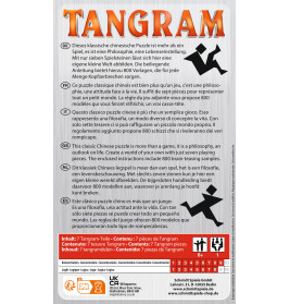 Schmidt Spiele Tangram Mitbringspiel | Über 800 Vorlagen in Metalldose | Ab 6 Jahren