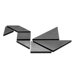 Schmidt Spiele Tangram Mitbringspiel | Über 800 Vorlagen in Metalldose | Ab 6 Jahren