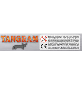 Schmidt Spiele Tangram Mitbringspiel | Über 800 Vorlagen in Metalldose | Ab 6 Jahren