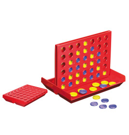 Schmidt Spiele Vier Mitbringspiel | Taktisches Duell in Metalldose | Für 2 Spieler ab 6