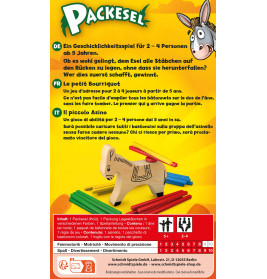 Schmidt Spiele Packesel Mitbringspiel 51235 | Geschicklichkeitsspiel in Metalldose ab 5 J.